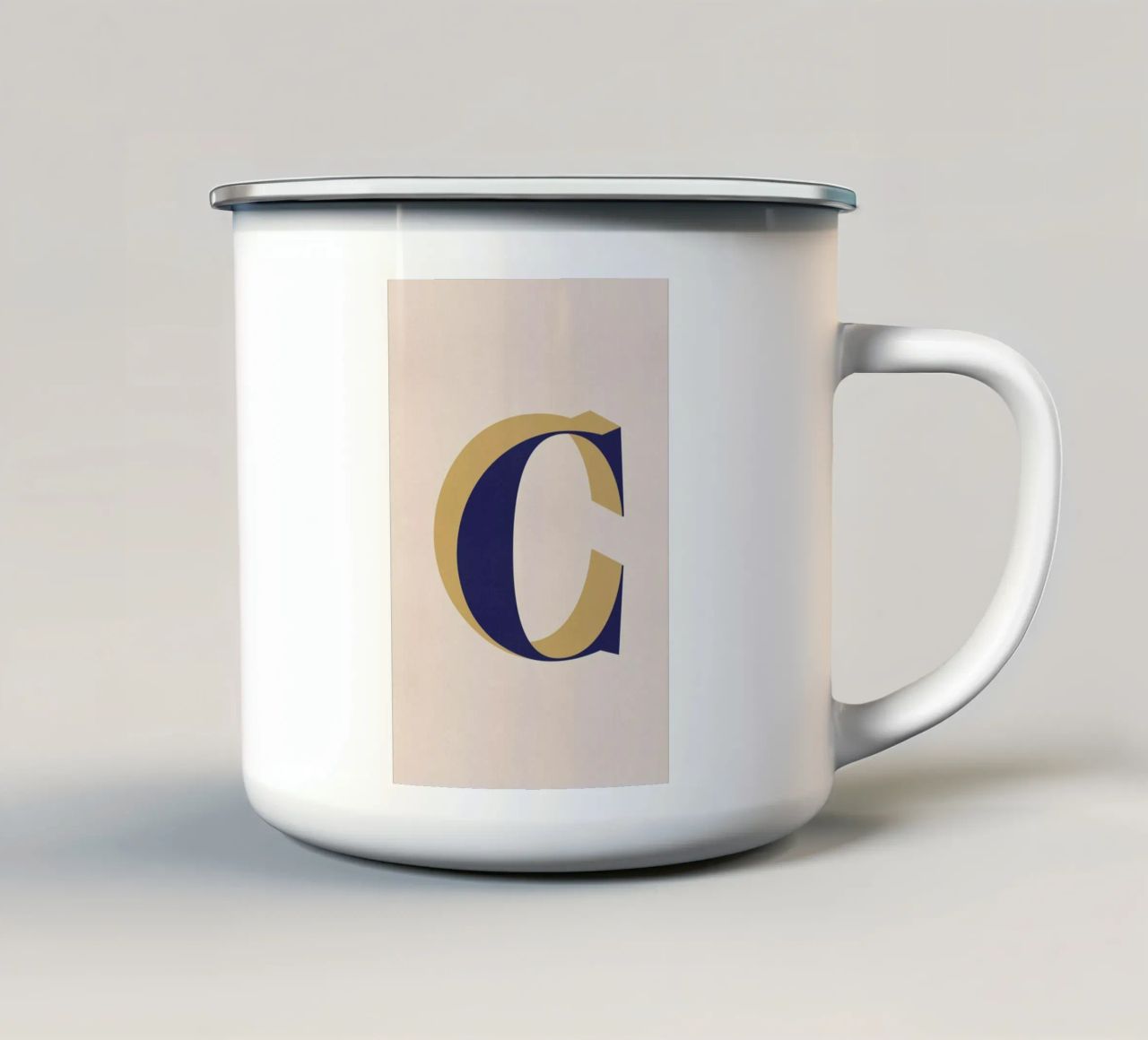 Blue C tazza in smalto da daylight design studio