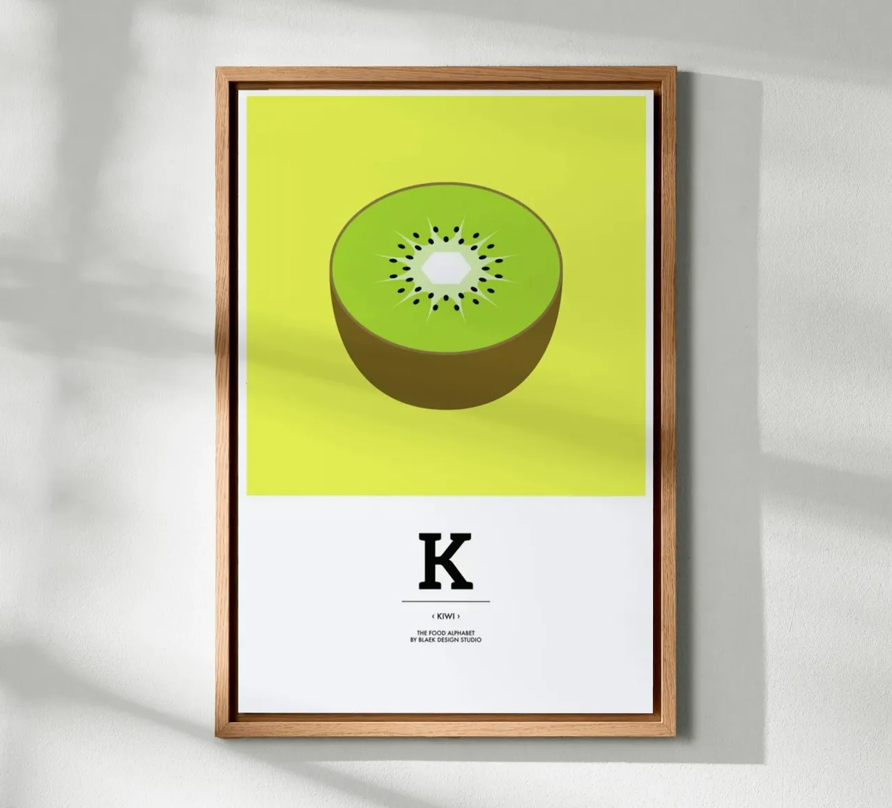 „The Food Alphabet“ - K like Kiwi alluminio dibond da BLAEK Design Studio