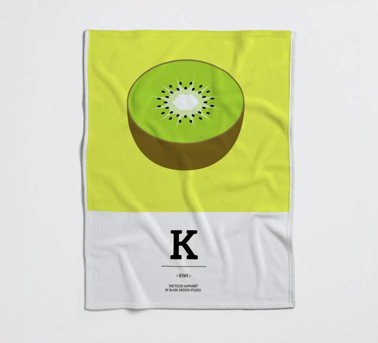 „The Food Alphabet“ - K like Kiwi coperta in pile da BLAEK Design Studio
