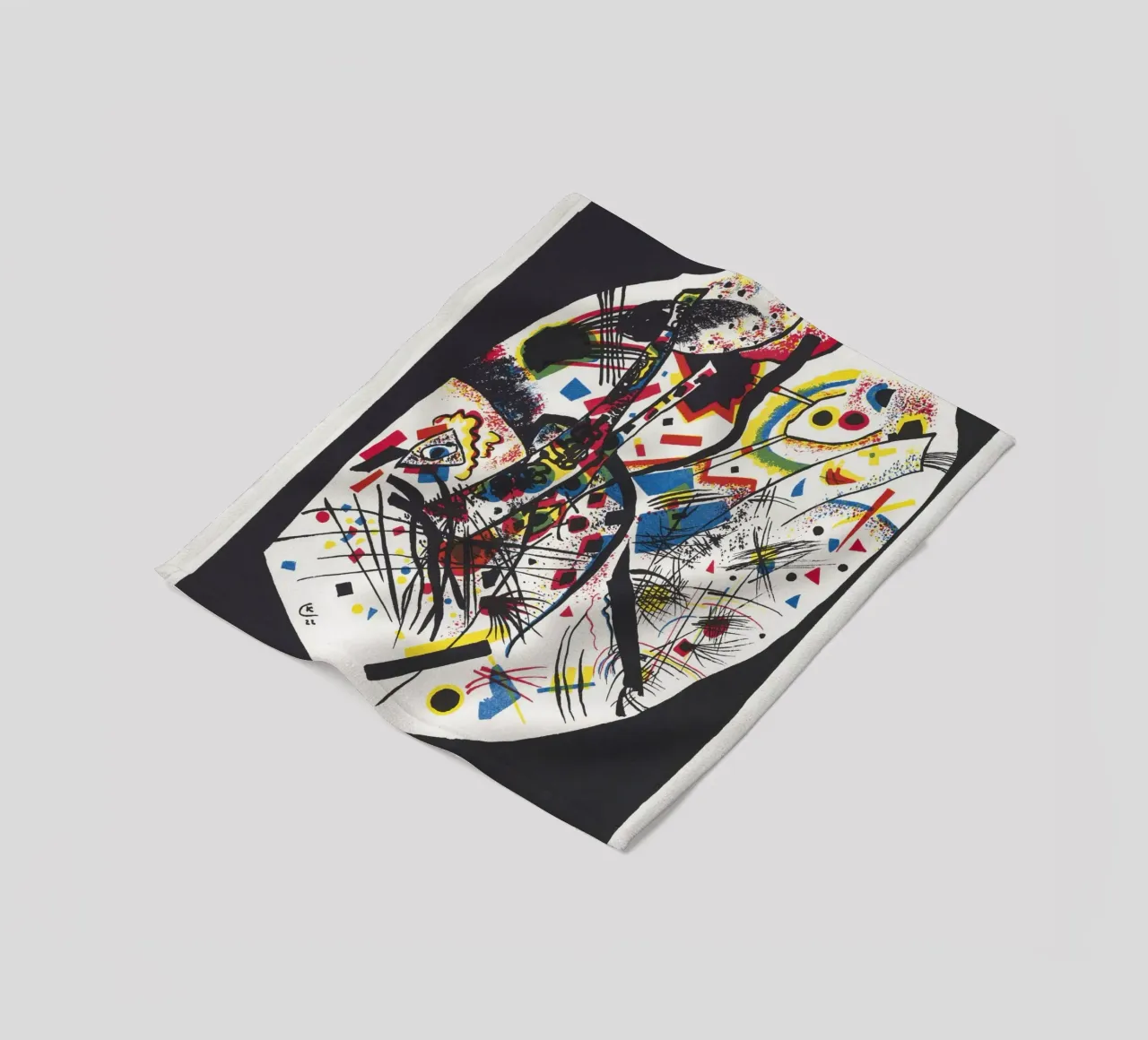 Wassily Kandinsky Abstract Poster coperta in pile da Venus Art