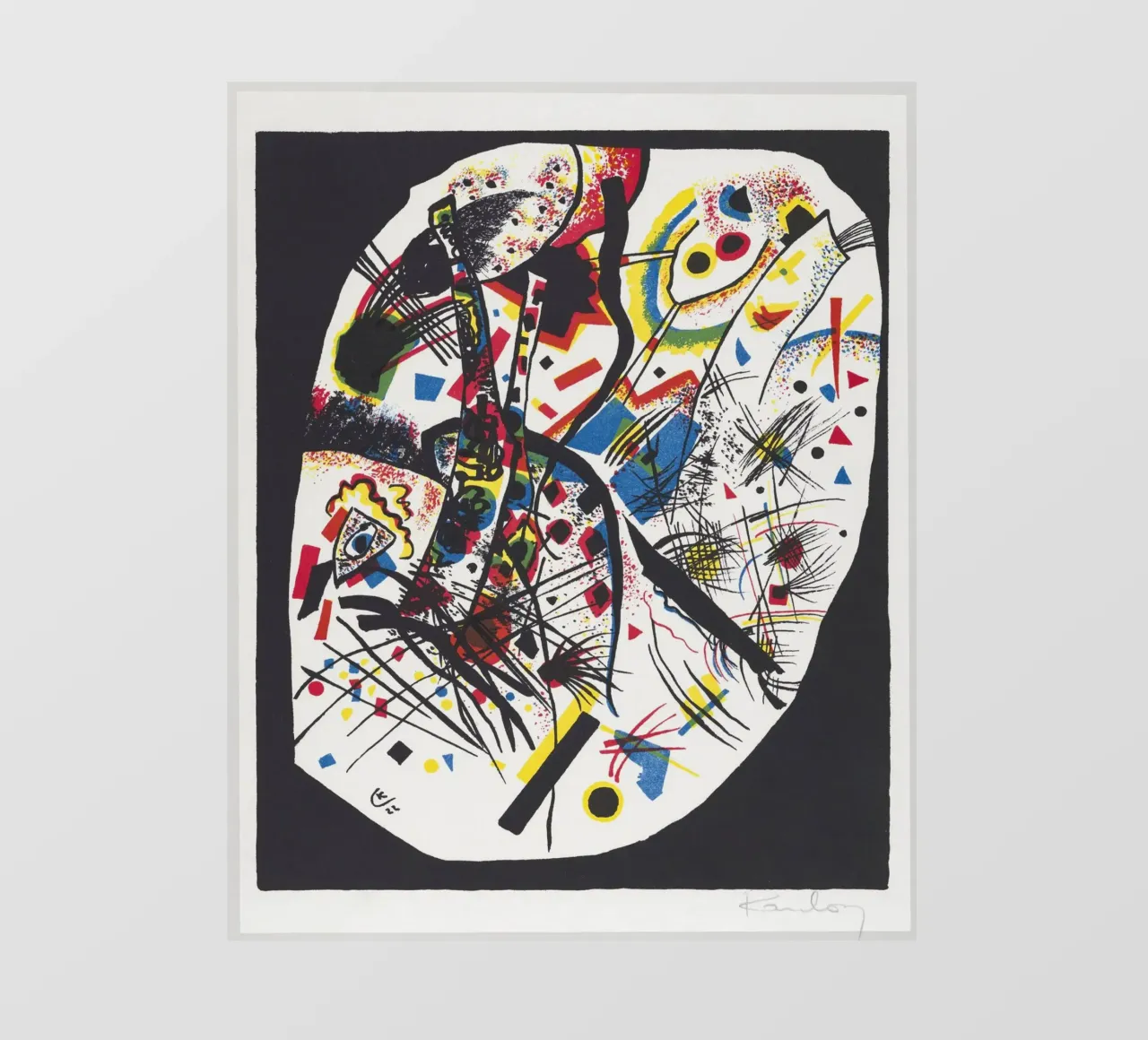Wassily Kandinsky Abstract Poster telo in pvc da Venus Art