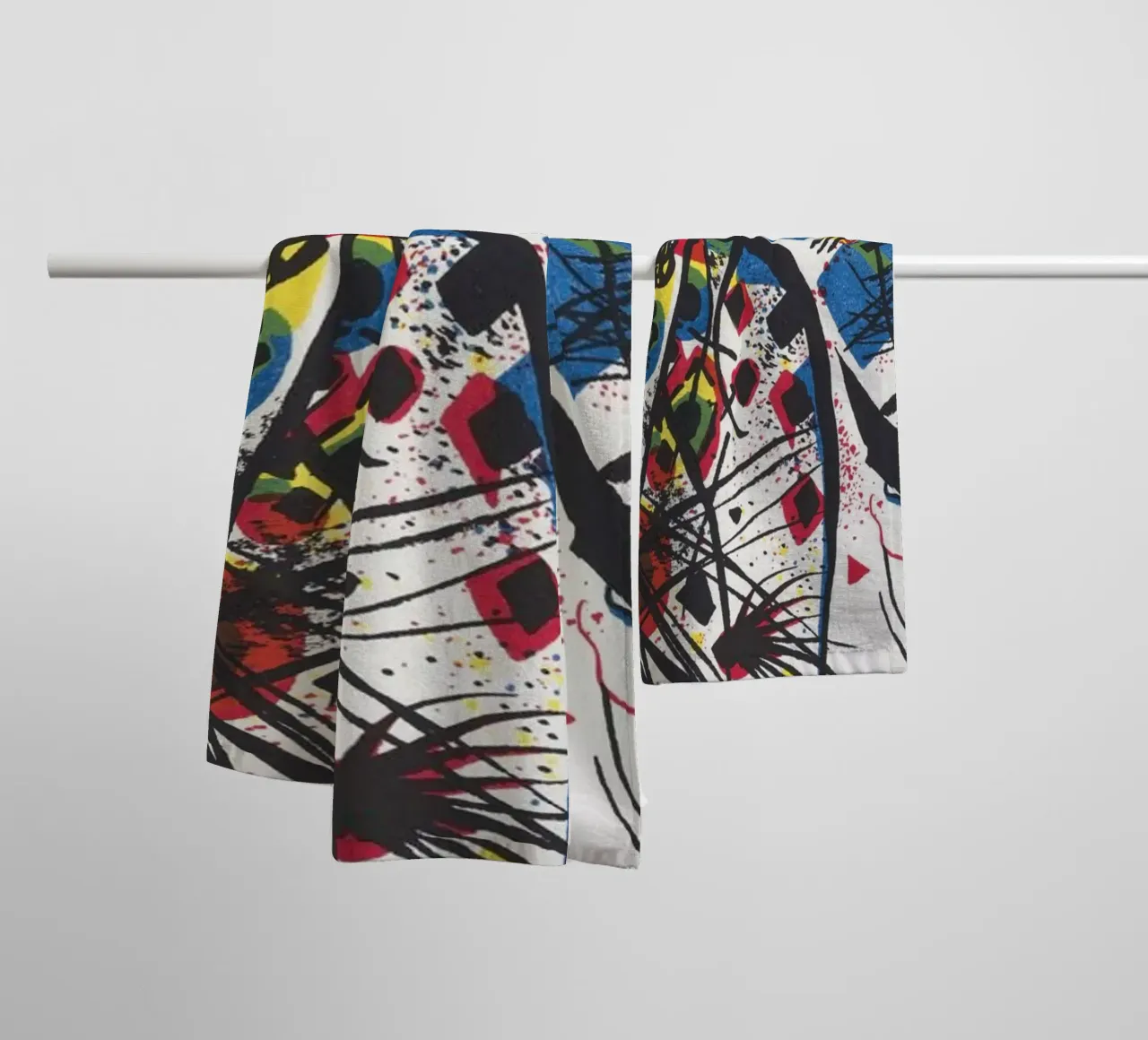 Wassily Kandinsky Abstract Poster asciugamano da bagno da Venus Art