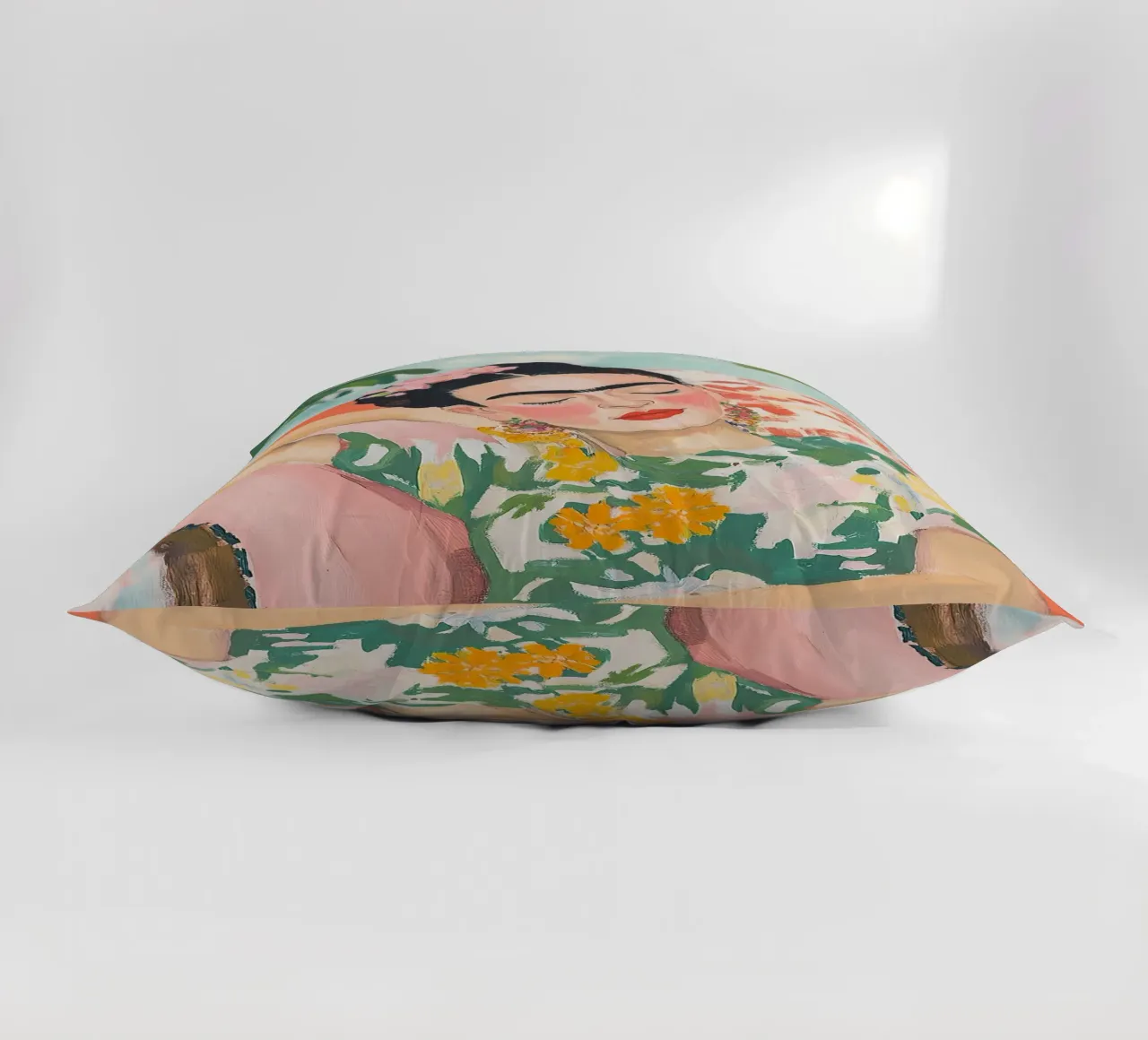 Frida Kahlo - Ritratto interiore cuscino da Fantasias Florales