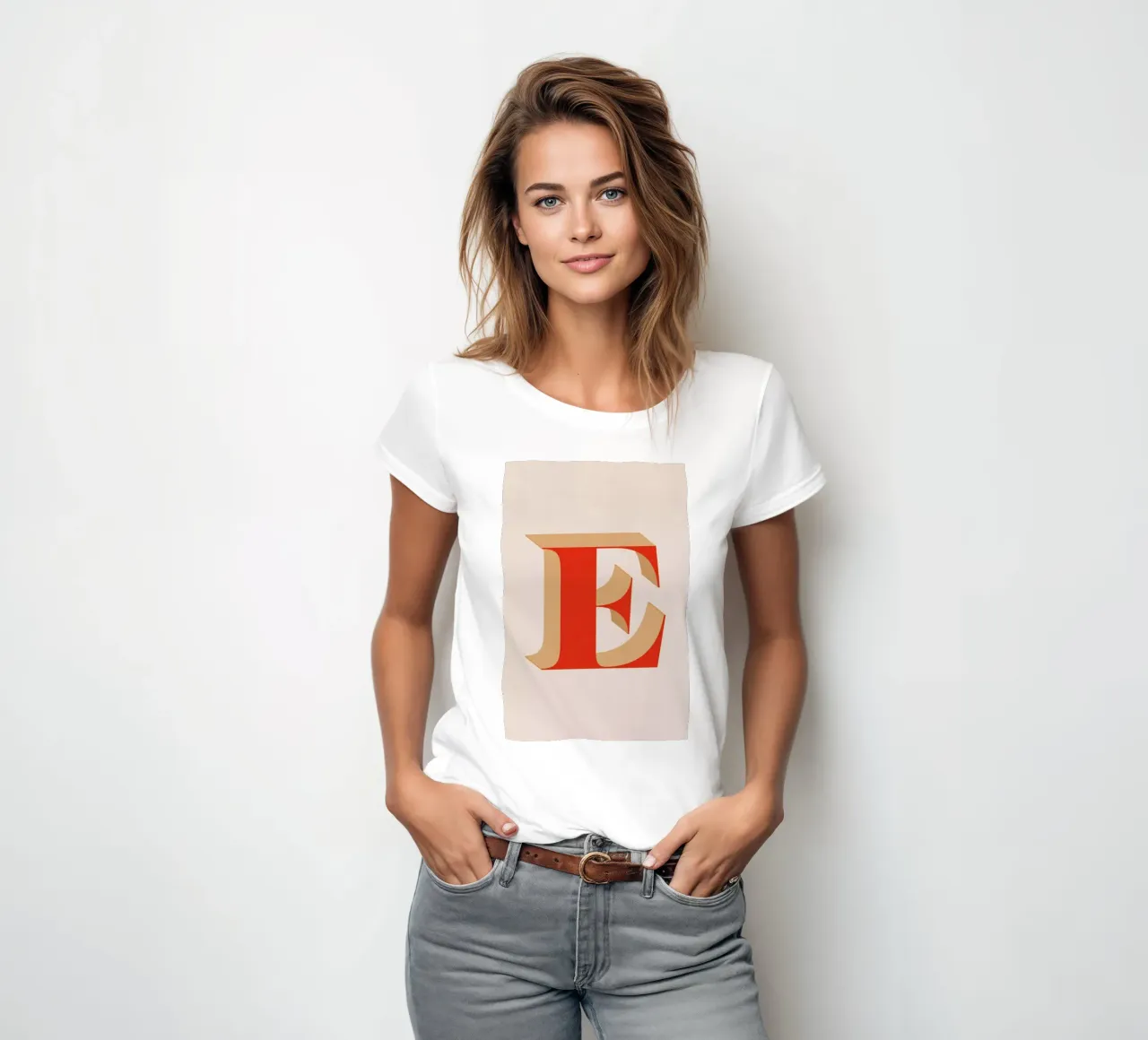 Red E t-shirt ajusté pour femmes de daylight design studio