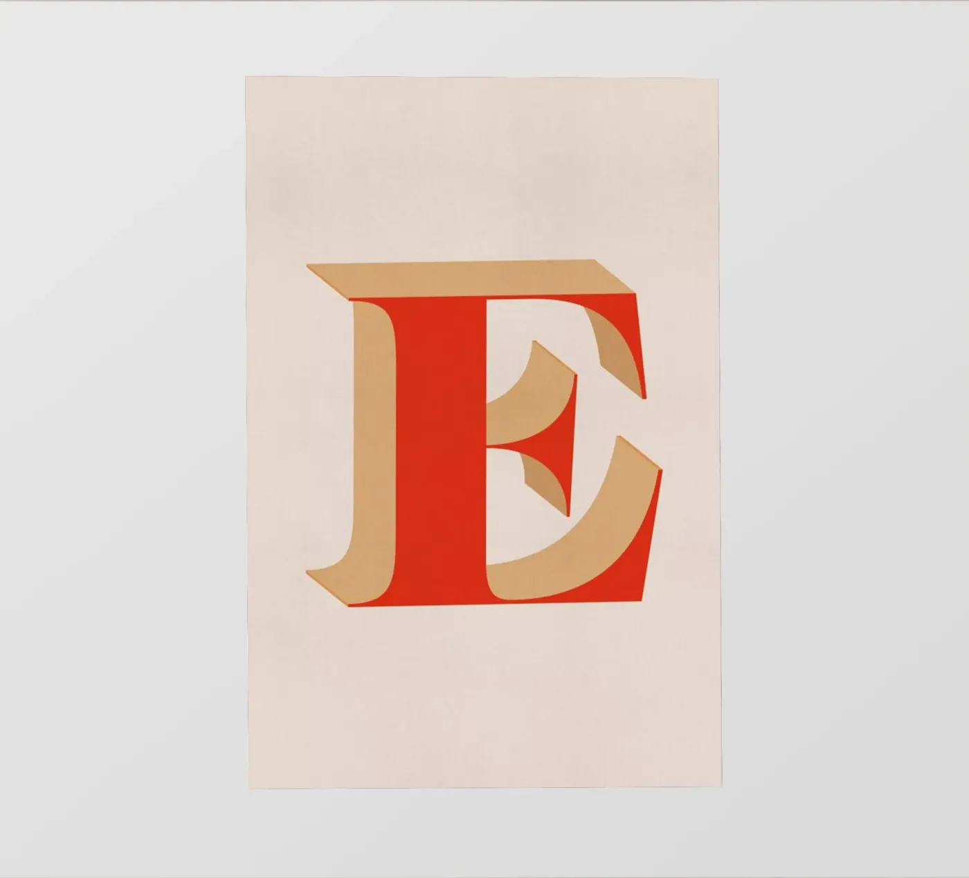 Red E backlit folie van daylight design studio