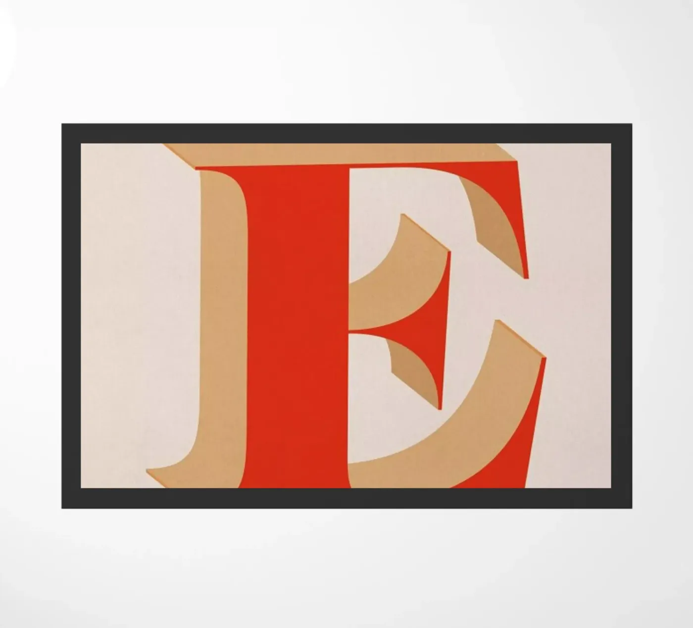 Red E deurmat van daylight design studio