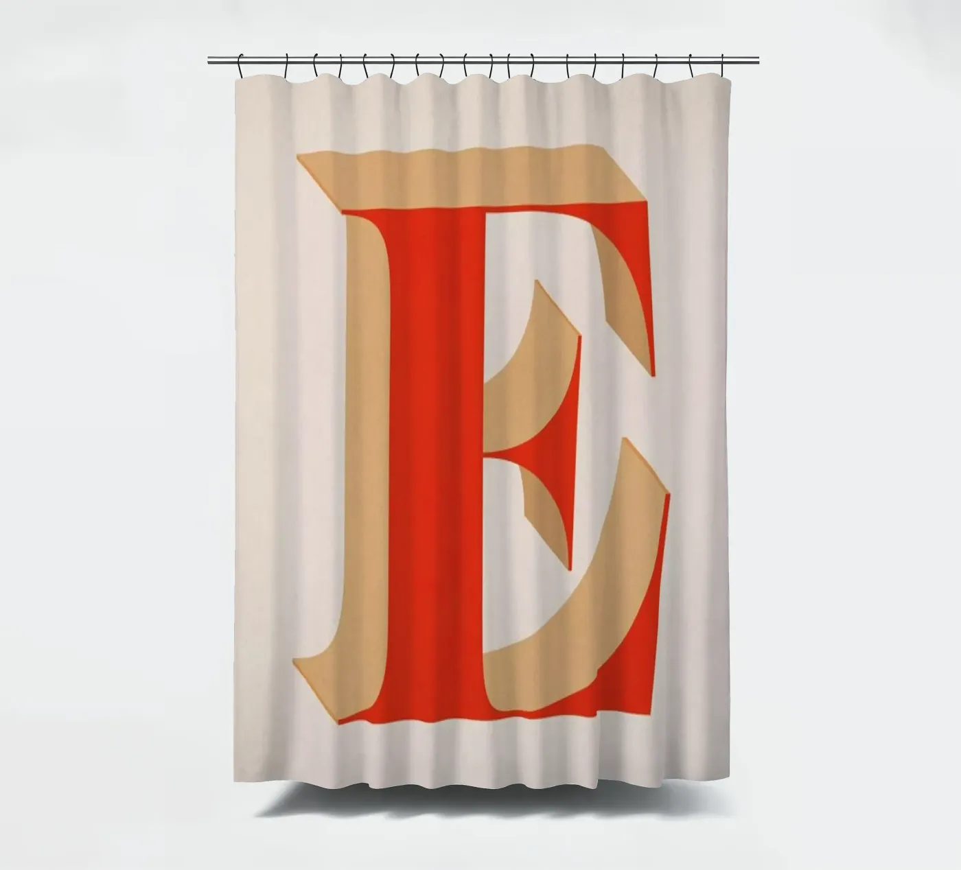 Red E Duschvorhang von daylight design studio