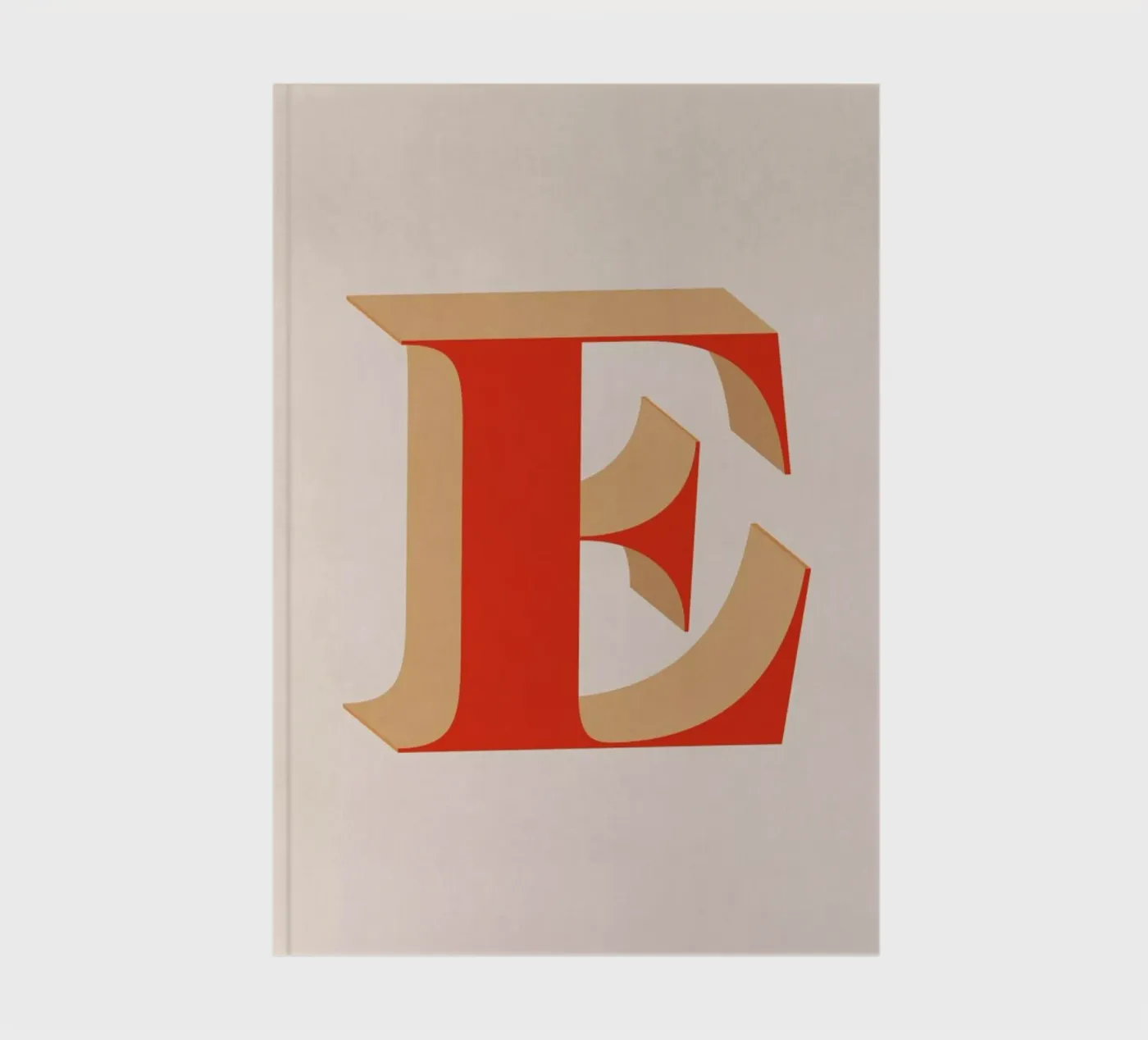 Red E notebook by daylight design studio