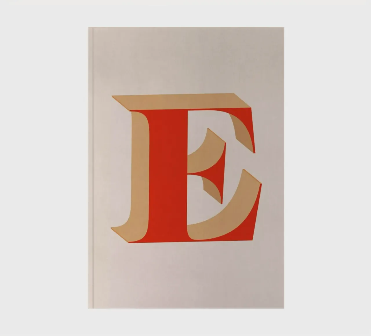 Red E notebook by daylight design studio