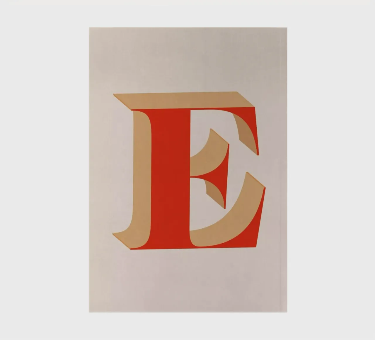 Red E notebook by daylight design studio