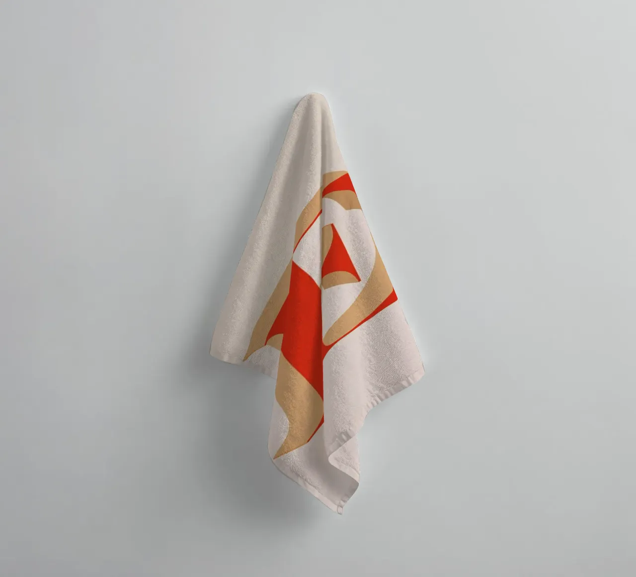 Red E badhanddoek van daylight design studio