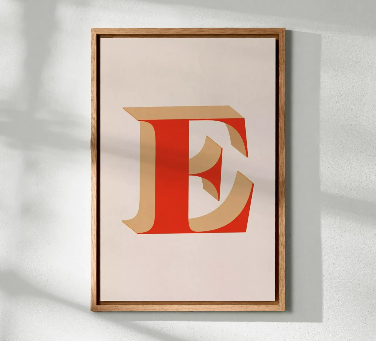 Red E tela con Cornice a cassetta da daylight design studio