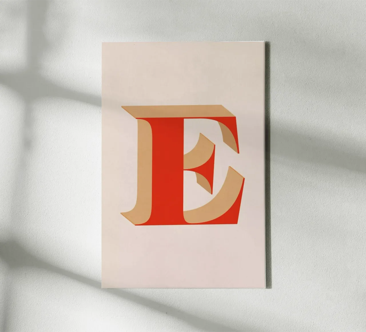 Red E tela con Cornice a cassetta da daylight design studio