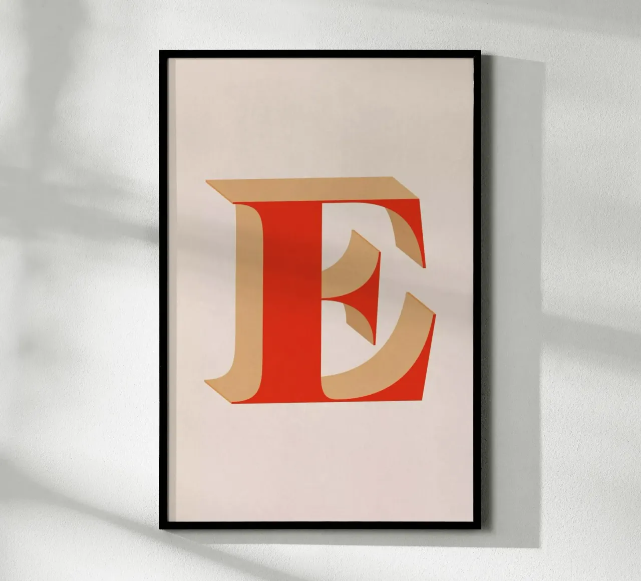 Red E Poster von daylight design studio