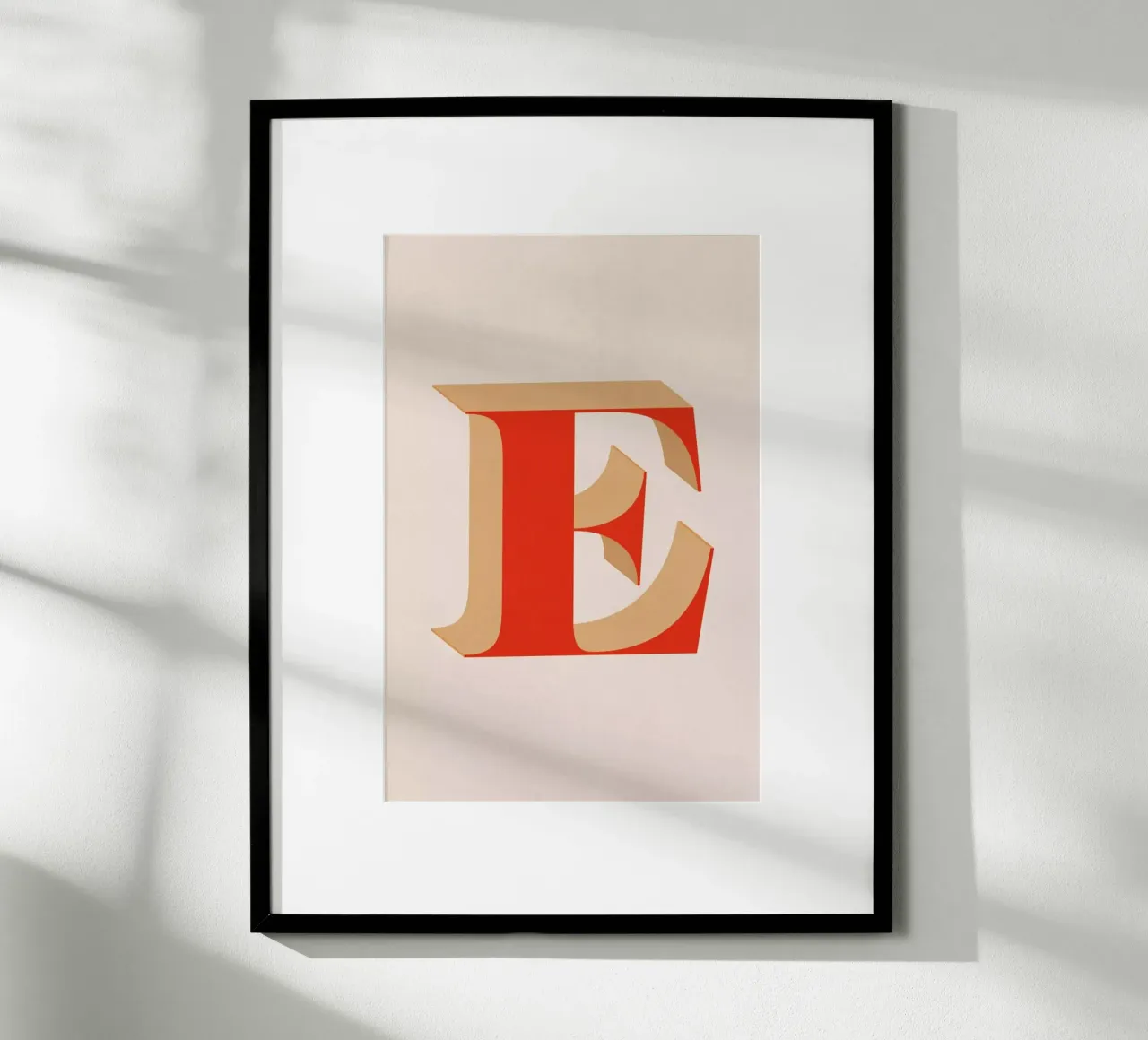 Red E Poster von daylight design studio