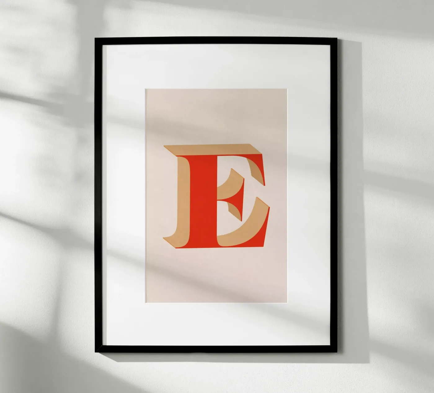 Red E Poster von daylight design studio