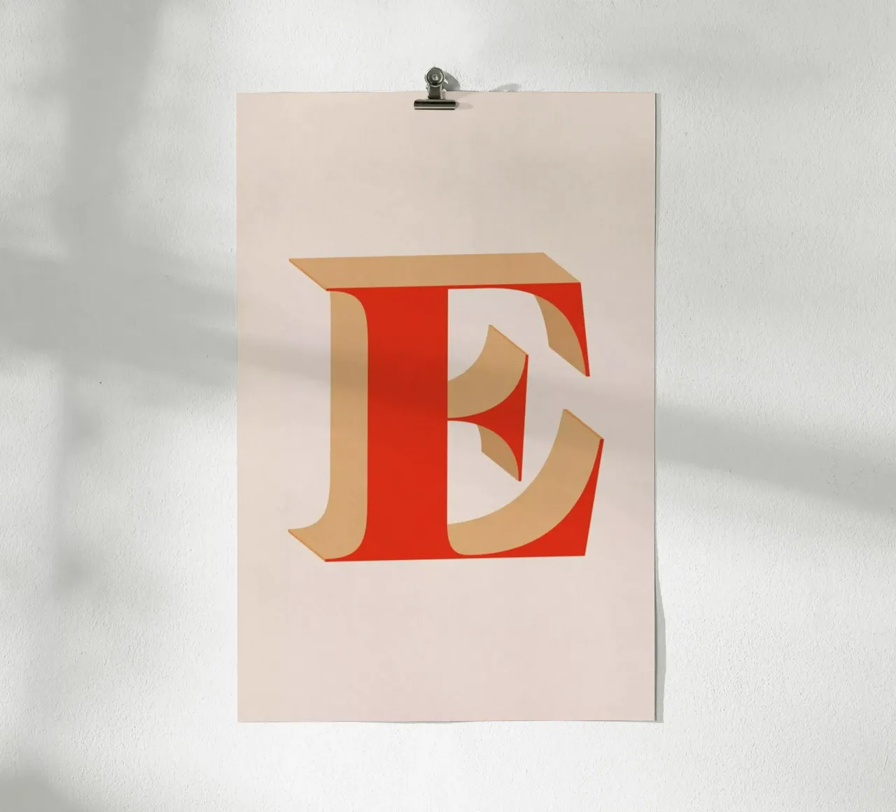 Red E Poster von daylight design studio