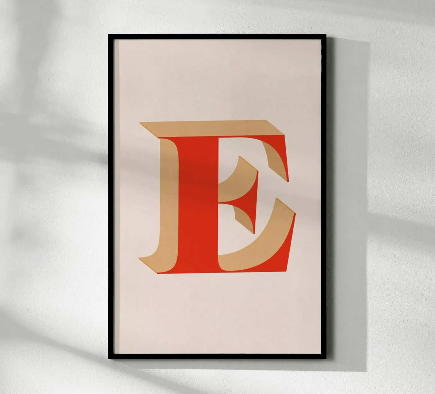 Red E Poster von daylight design studio