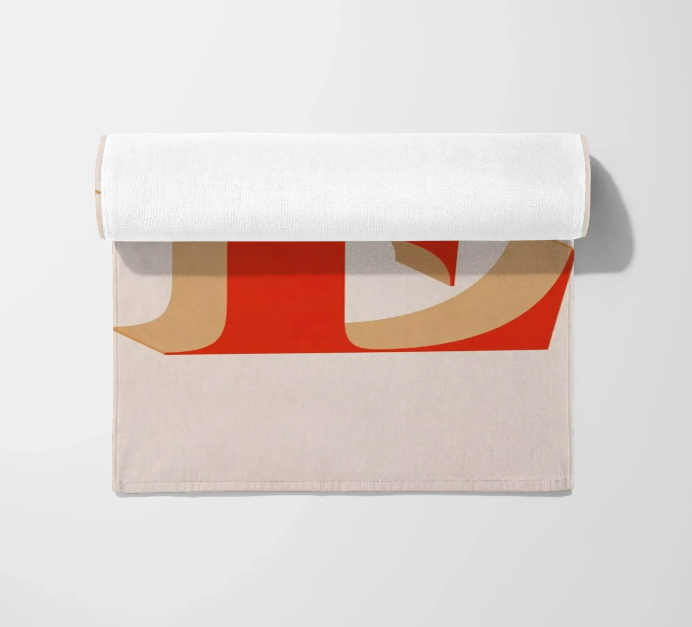 Red E strandhanddoek van daylight design studio