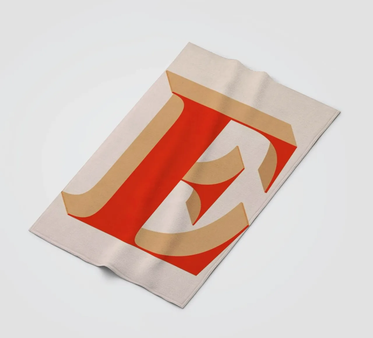 Red E fleecedeken van daylight design studio