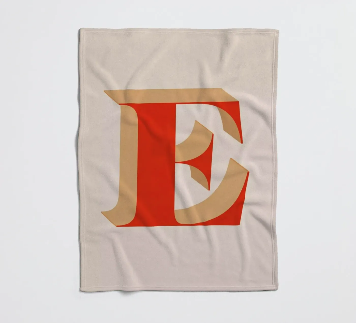 Red E fleecedeken van daylight design studio