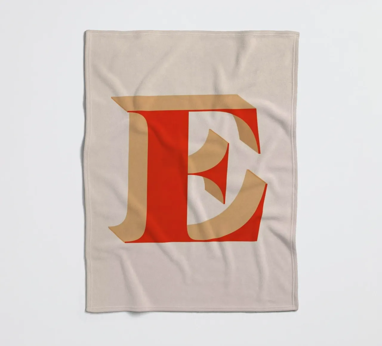 Red E fleecedeken van daylight design studio