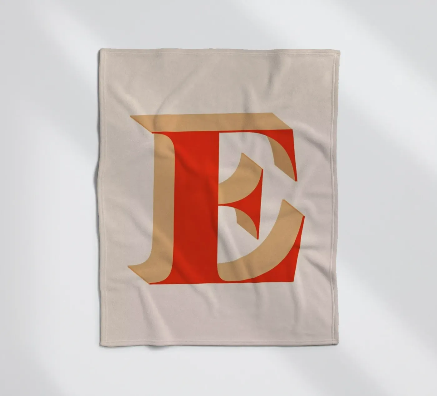 Red E fleecedeken van daylight design studio