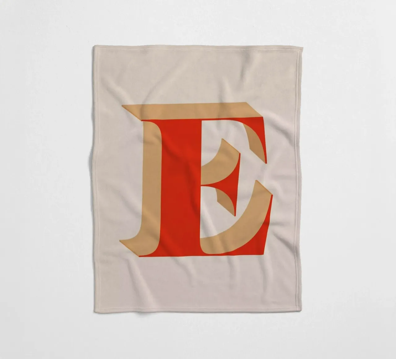 Red E fleecedeken van daylight design studio