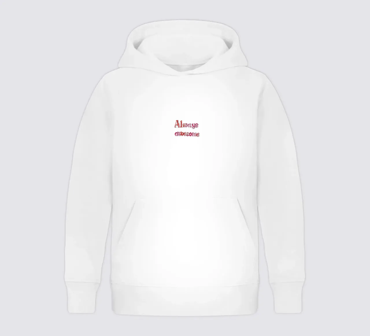 Always Awesome kids hoodie by Brushmeetspaper