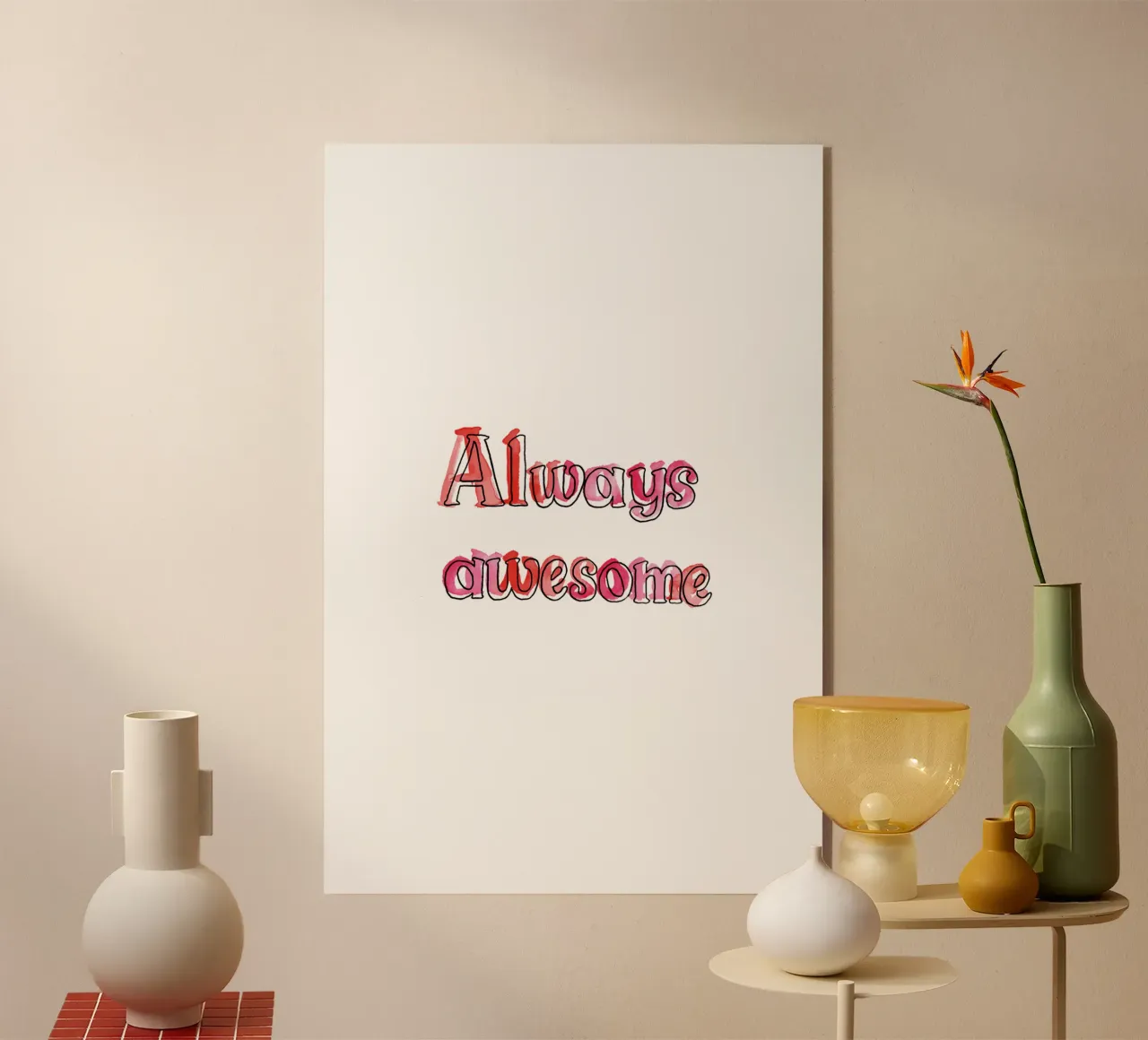 Always Awesome plexiglass da Brushmeetspaper