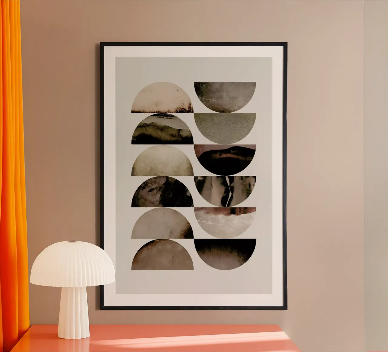 Graphic 40Y poster con telaio in alluminio da Mareike Böhmer