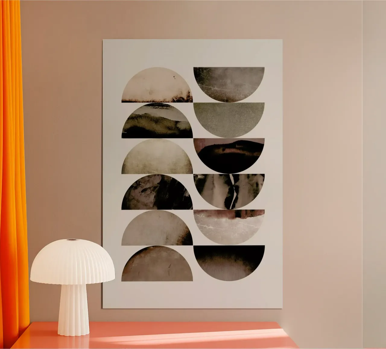 Graphic 40Y poster con telaio in alluminio da Mareike Böhmer