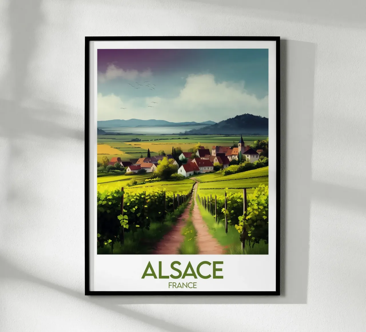 Poster Alsace France poster by Frame the World
