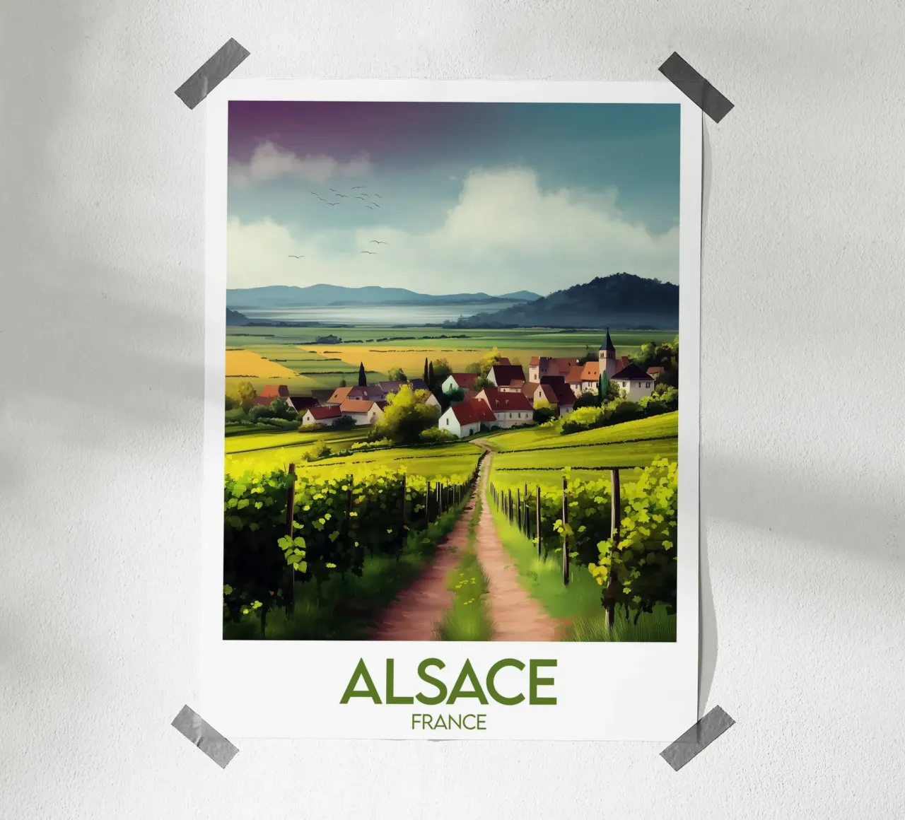 Poster Alsace France poster by Frame the World