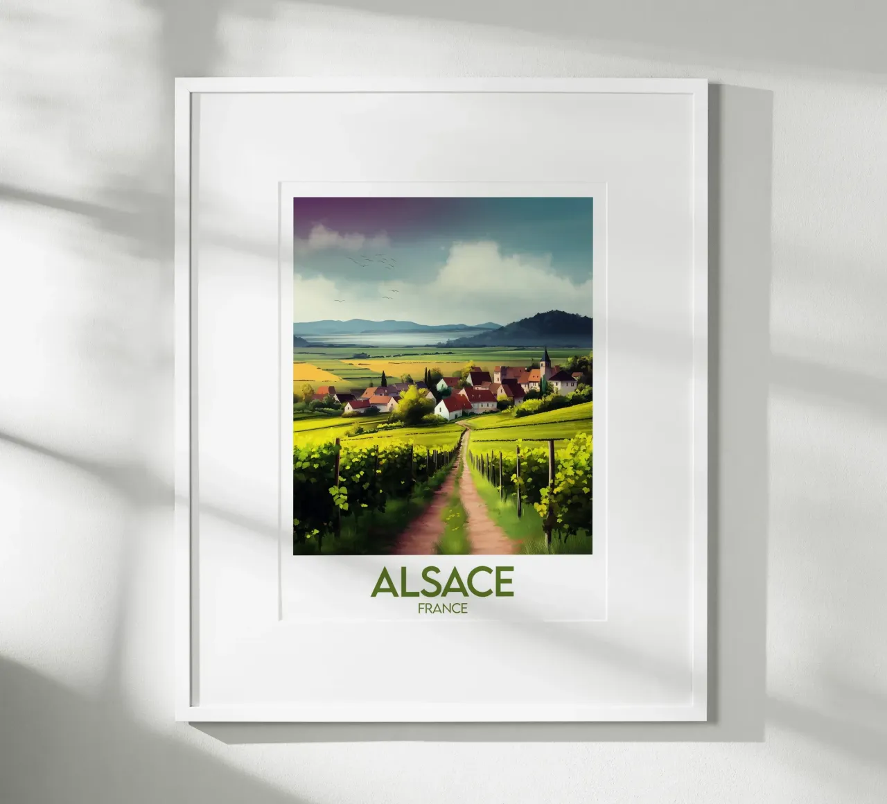 Poster Alsace France poster by Frame the World