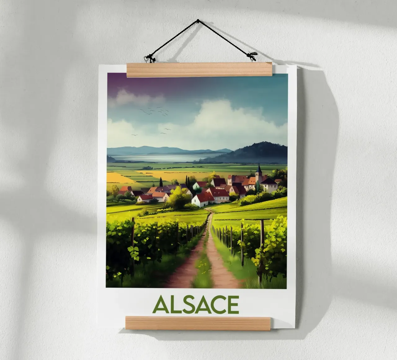 Poster Alsace France poster by Frame the World