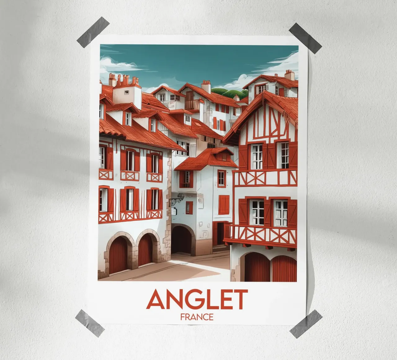 Affiche Anglet poster con telaio in plastica da Frame the World