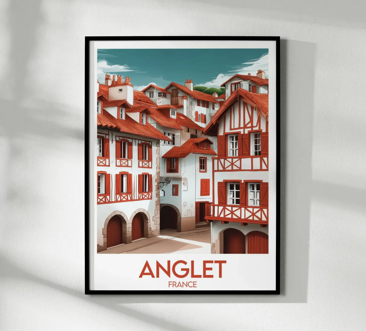 Affiche Anglet poster con telaio in plastica da Frame the World