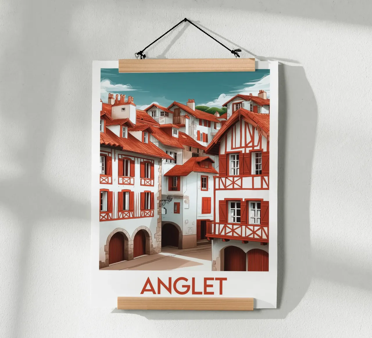 Affiche Anglet poster con telaio in plastica da Frame the World