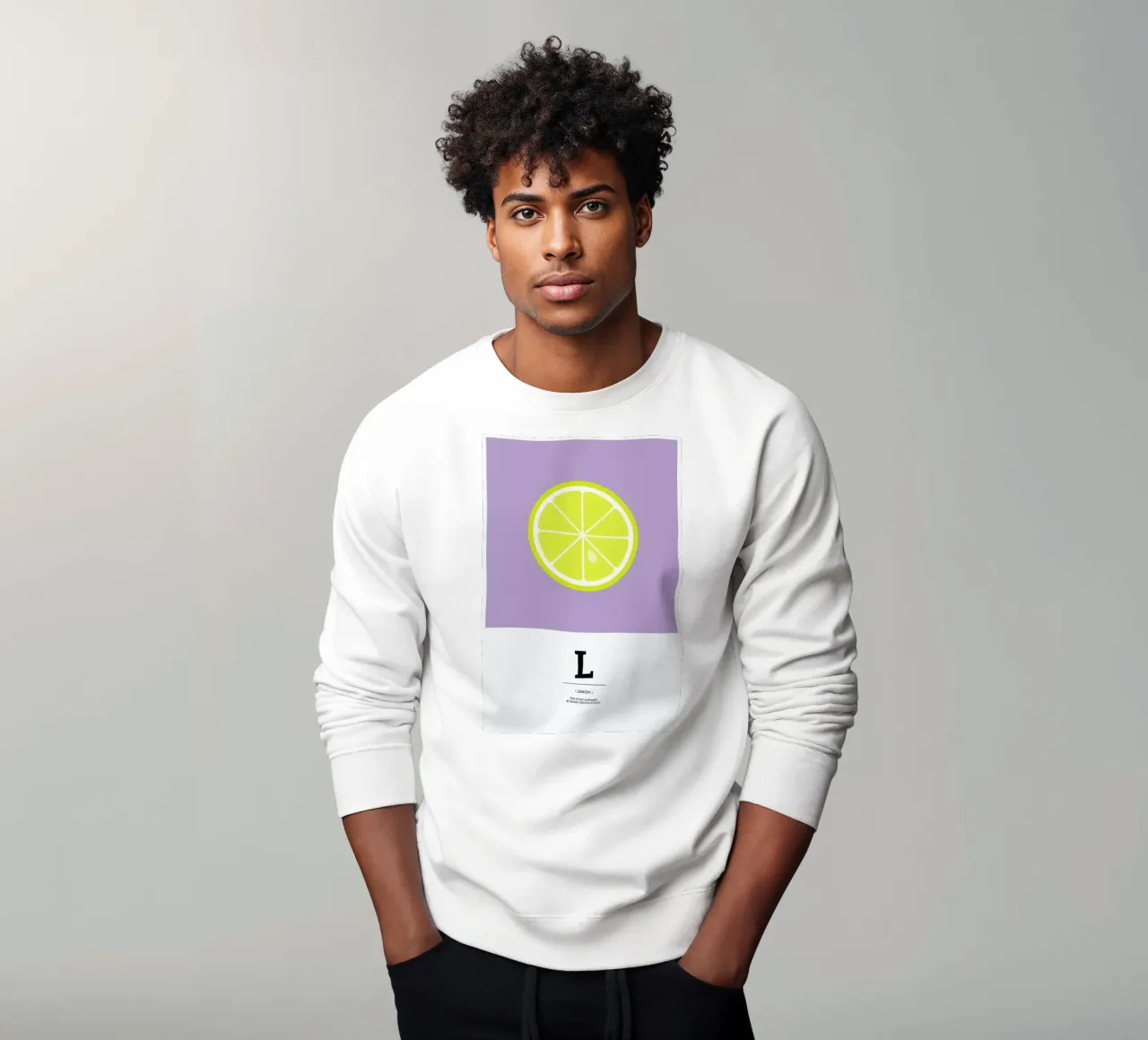 „The Food Alphabet“ - L like Lemon felpa da BLAEK Design Studio