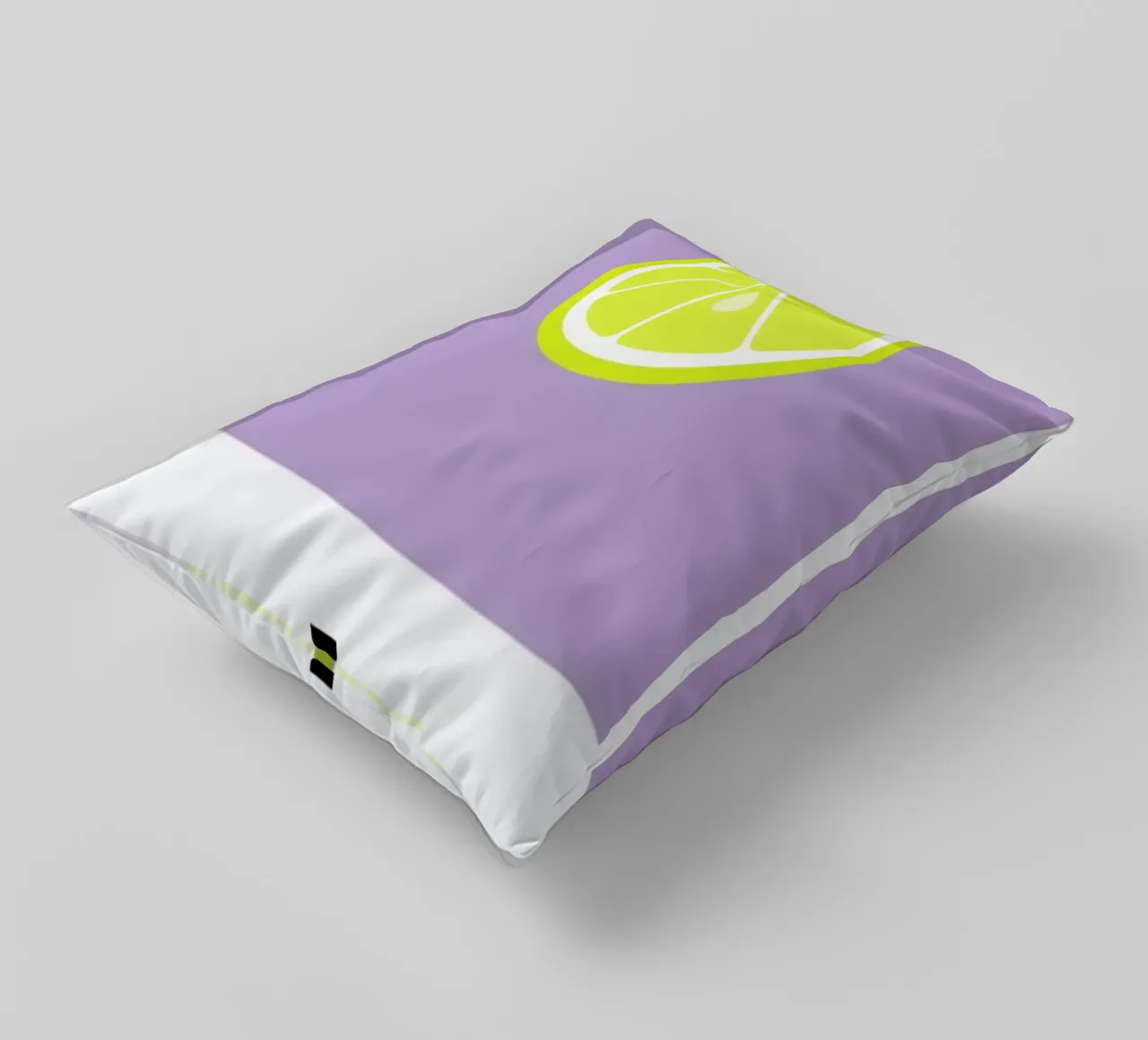 „The Food Alphabet“ - L like Lemon cuscino da BLAEK Design Studio