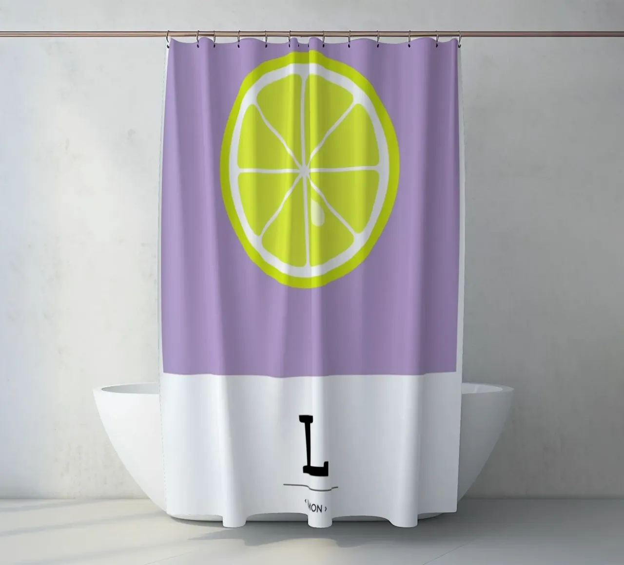 „The Food Alphabet“ - L like Lemon tenda da doccia da BLAEK Design Studio