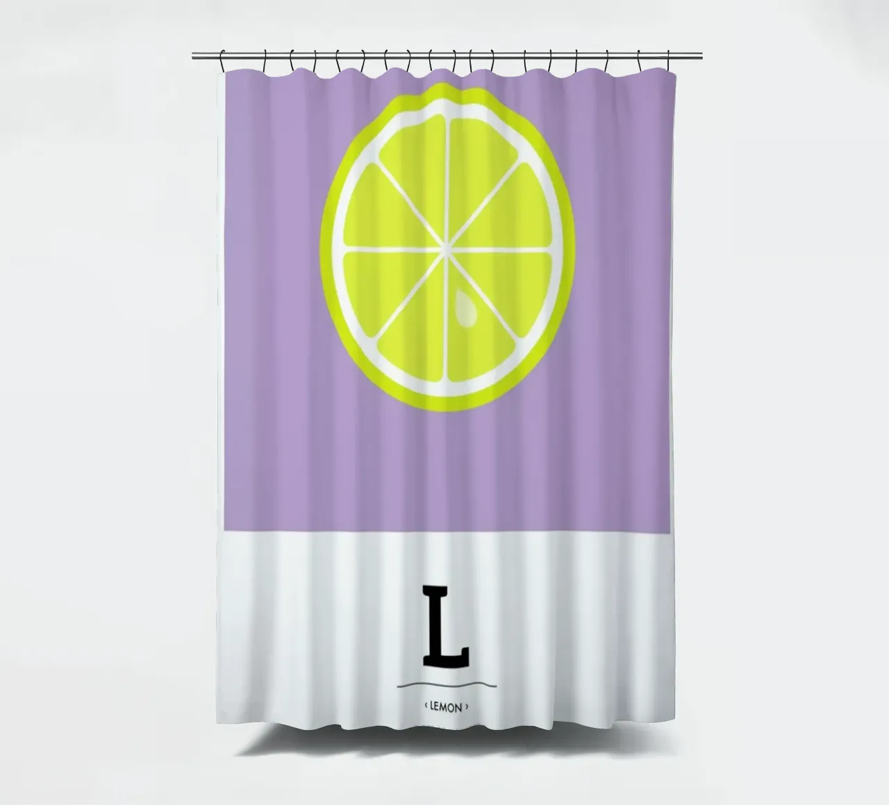„The Food Alphabet“ - L like Lemon tenda da doccia da BLAEK Design Studio
