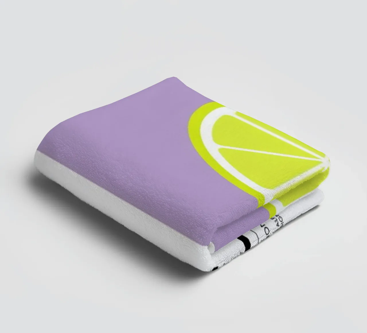 „The Food Alphabet“ - L like Lemon asciugamano da bagno da BLAEK Design Studio