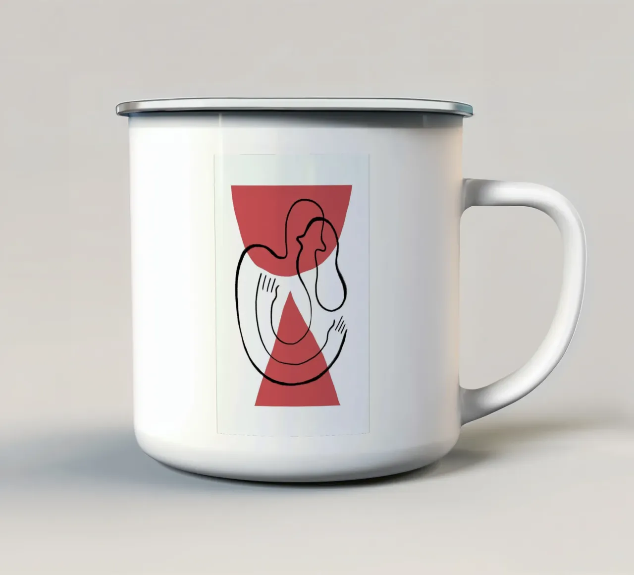 Embrace by Lourenco Providencia tazza in smalto da Studio One