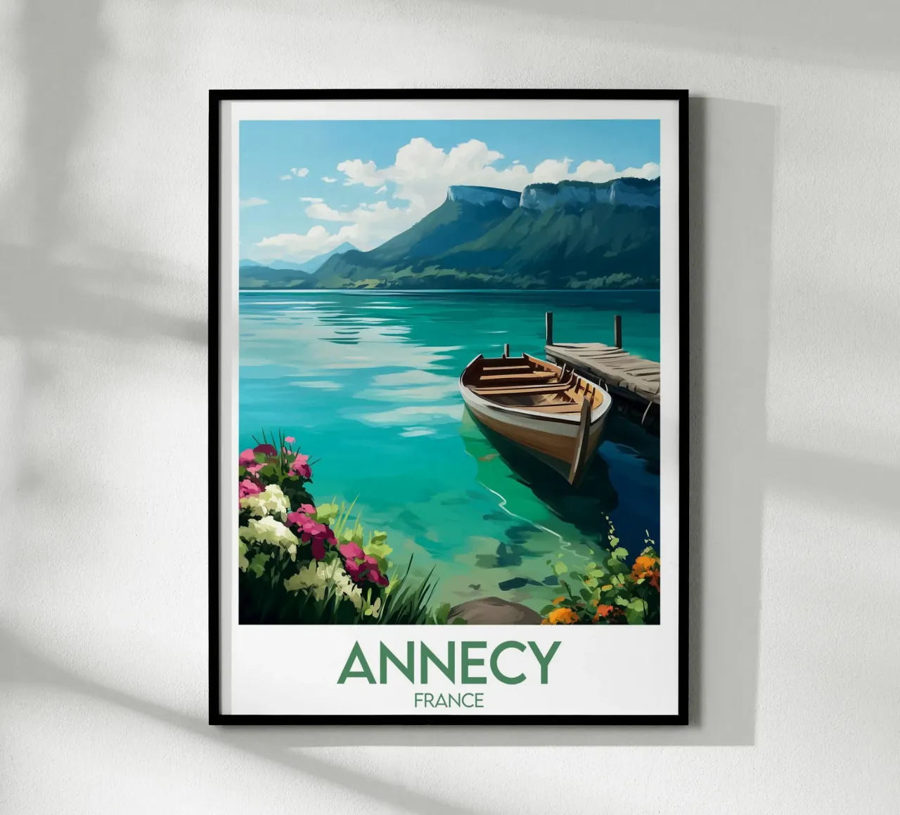 Affiche Annecy poster con telaio in plastica da Frame the World