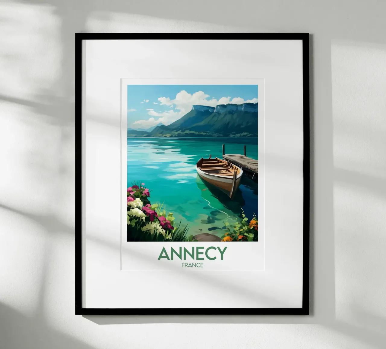 Affiche Annecy poster con telaio in plastica da Frame the World