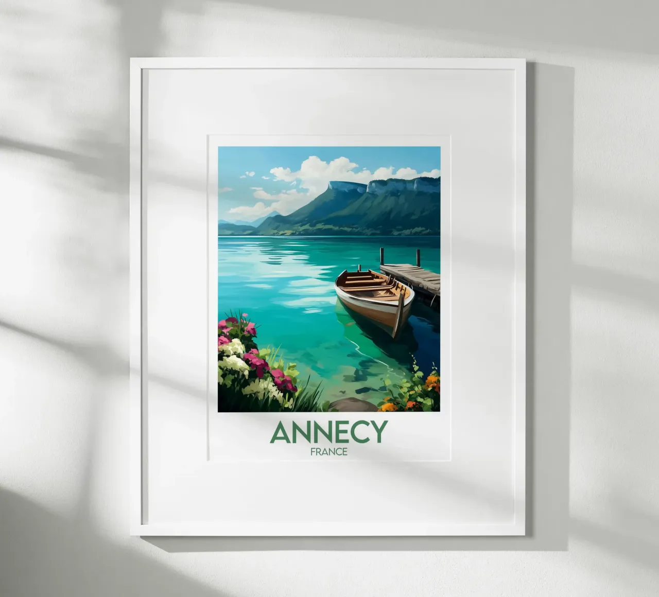 Affiche Annecy poster con telaio in plastica da Frame the World