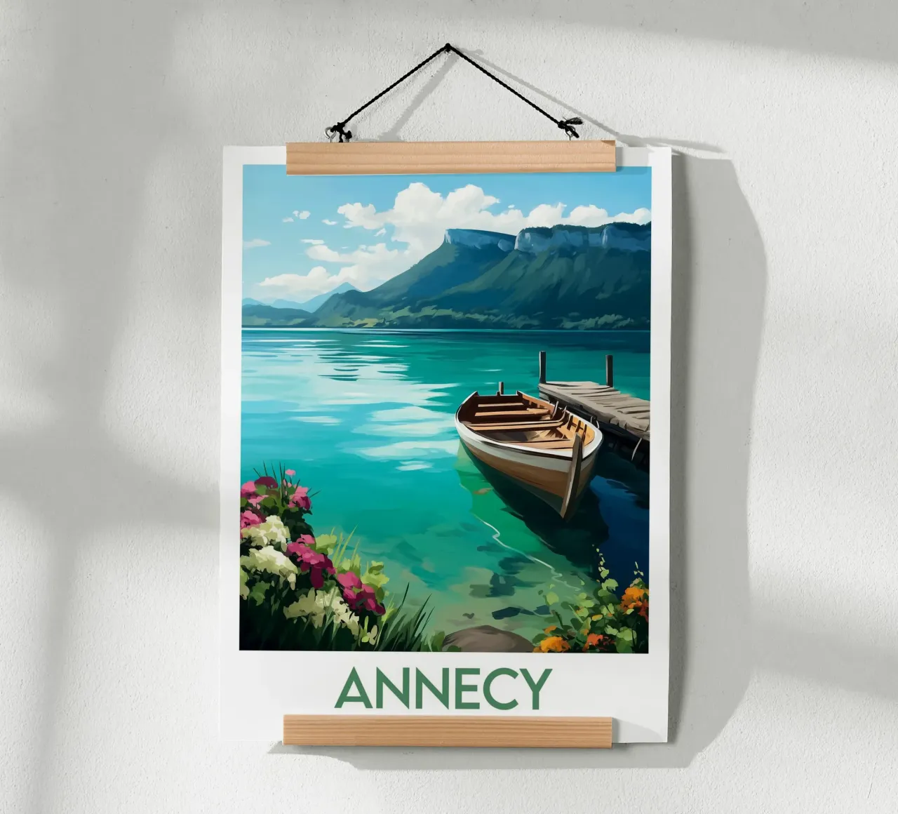 Affiche Annecy poster con telaio in plastica da Frame the World
