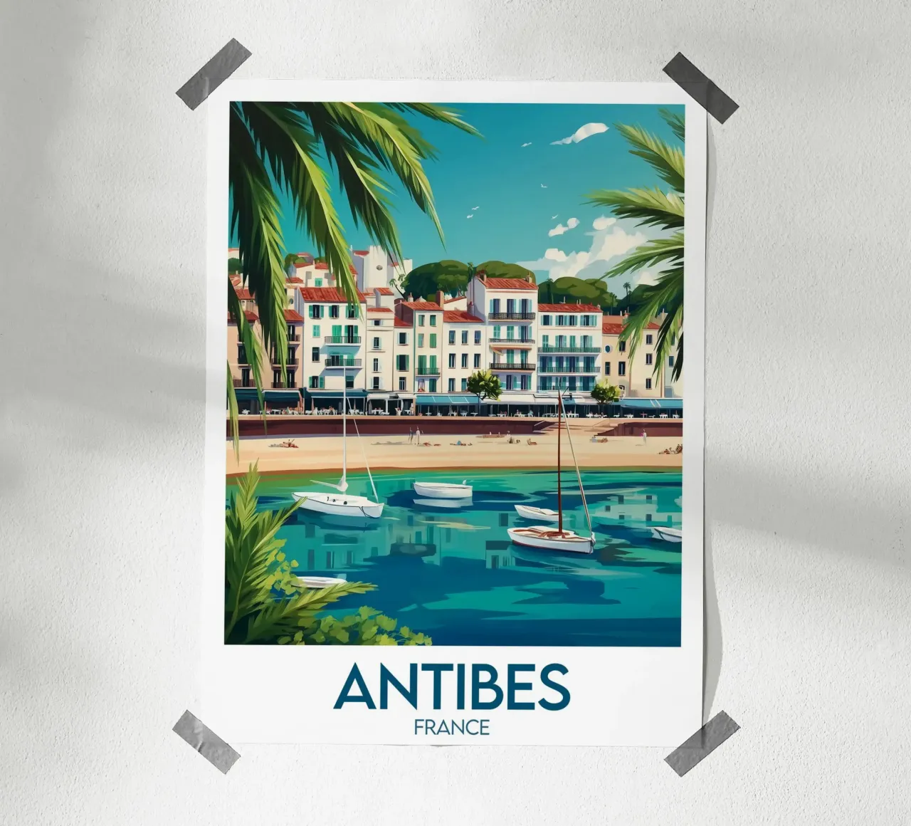 Affiche Antibes carta hahnemühle da Frame the World